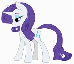 Size: 800x702 | Tagged: safe, artist:sugarcup, rarity, pony, unicorn, bedroom eyes, female, mare, profile, simple background, solo, white background