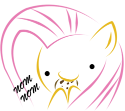 Size: 500x441 | Tagged: safe, artist:skyhunters, fluttershy, pegasus, pony, cookie, cute, hoof hold, nom, simple background, smiling, solo, transparent background