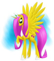 Size: 884x1000 | Tagged: safe, artist:stardustxiii, fluttershy, alicorn, pony, alicornified, fluttercorn, race swap, solo