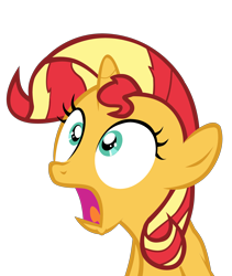 Size: 4226x5008 | Tagged: safe, artist:breezyblueyt, sunset shimmer, pony, unicorn, absurd resolution, filly, filly sunset shimmer, simple background, solo, transparent background