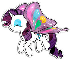 Size: 1648x1393 | Tagged: safe, artist:kennyklent, rarity, pony, unicorn, flutter wings, happy, solo