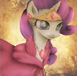 Size: 500x498 | Tagged: safe, artist:mariogamesandenemies, rarity, pony, unicorn, bust, portrait, solo