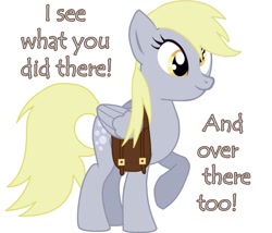 Size: 1045x894 | Tagged: artist needed, safe, derpy hooves, pegasus, pony, female, i see what you did there, mare