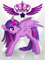 Size: 600x785 | Tagged: dead source, safe, artist:sambragg, derpibooru import, twilight sparkle, twilight sparkle (alicorn), alicorn, pony, female, mare