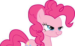 Size: 1500x921 | Tagged: safe, artist:kamartenn, pinkie pie, earth pony, pony, nose wrinkle, simple background, transparent background, vector