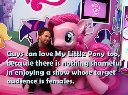 Size: 400x299 | Tagged: dead source, safe, pinkie pie, human, feministmylittlepony, irl, meta, photo, text, tumblr