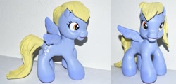 Size: 887x427 | Tagged: safe, artist:bapity88, derpy hooves, pegasus, pony, g3.5, custom, female, figure, g4 to g3.5, generation leap, irl, mare, photo, solo, toy