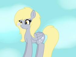 Size: 960x720 | Tagged: safe, artist:gizemyorganci, derpy hooves, pegasus, pony, alternate hairstyle, bubble, female, mare, solo