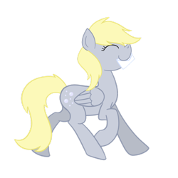 Size: 894x894 | Tagged: safe, artist:ikyukyu, derpy hooves, pegasus, pony, female, happy, letter, mail, mare, mouth hold, simple background, solo, transparent background, vector