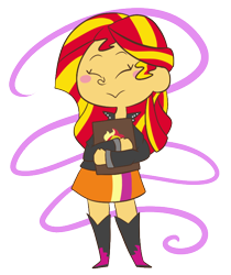 Size: 616x734 | Tagged: safe, artist:typhwosion, sunset shimmer, equestria girls, simple background, solo, transparent background