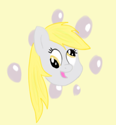 Size: 440x474 | Tagged: safe, artist:zetsu1919, derpy hooves, pegasus, pony, bubble, female, head, mare, solo