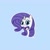 Size: 1500x1500 | Tagged: safe, artist:lomeo, rarity, pony, unicorn, female, mare, moustache, purple mane, solo, white coat