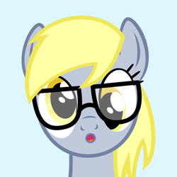 Size: 8000x8000 | Tagged: safe, artist:janocota, derpy hooves, pegasus, pony, absurd resolution, derp, face, female, glasses, hipster, mare, solo, vector