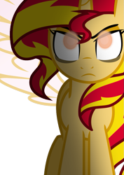 Size: 595x842 | Tagged: safe, artist:strawberry-pannycake, sunset shimmer, alicorn, pony, unicorn, .svg available, alicornified, front, race swap, shimmercorn, simple background, solo, svg, transparent background, vector, wings