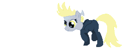 Size: 400x160 | Tagged: safe, artist:tomdantherock, derpy hooves, pegasus, pony, animated, catsuit, female, konami, mare, metal gear, simple background, sneaking, solo, stealth suit, transparent background