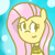 Size: 350x350 | Tagged: safe, artist:classicamy, fluttershy, pegasus, pony, chibi, female, mare, solo