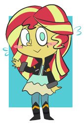 Size: 408x600 | Tagged: safe, artist:typhwosion, sunset shimmer, equestria girls, simple background, solo, transparent background