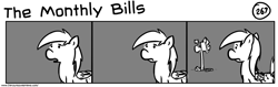 Size: 1280x404 | Tagged: safe, artist:tetrapony, derpy hooves, pegasus, pony, comic:the daily derp, female, mare, the monthly bills