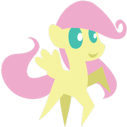 Size: 1000x1000 | Tagged: safe, artist:dragonfoorm, fluttershy, pegasus, pony, filly, pointy ponies, simple background, solo, transparent background, vector