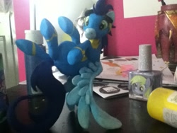 Size: 960x720 | Tagged: safe, derpy hooves, soarin', pegasus, pony, female, irl, mare, photo, sculpture