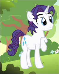 Size: 856x1082 | Tagged: safe, artist:acuario1602, elusive, rarity, pony, unicorn, rule 63, solo