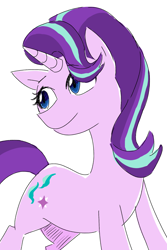 Size: 1200x1800 | Tagged: safe, artist:gintoki23, starlight glimmer, pony, unicorn, simple background, smiling, solo, white background