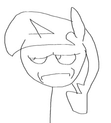 Size: 766x852 | Tagged: safe, derpibooru import, twilight sparkle, pony, unicorn, are you fucking kidding me, black and white, female, grayscale, mare, meme, monochrome, rage face, simple background, solo, stylistic suck, white background