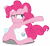 Size: 6500x6000 | Tagged: safe, artist:caliazian, pinkie pie, earth pony, pony, games ponies play, .ai available, absurd resolution, saddle bag, simple background, solo, transparent background, vector