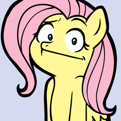 Size: 945x945 | Tagged: safe, artist:megasweet, artist:monochromatic, fluttershy, pegasus, pony, reaction image, solo, wings