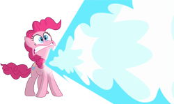 Size: 7051x4208 | Tagged: safe, artist:popmannn, pinkie pie, earth pony, pony, absurd resolution, element of laughter, elements of harmony, energy blast, simple background, transparent background, vector