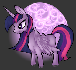 Size: 820x754 | Tagged: safe, artist:geistverrse, derpibooru import, twilight sparkle, twilight sparkle (alicorn), alicorn, pony, female, mare, moon, solo