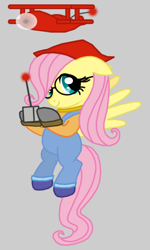 Size: 432x720 | Tagged: safe, artist:death-driver-5000, fluttershy, pegasus, pony, glasses, penelope, sly cooper