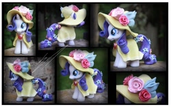 Size: 1280x802 | Tagged: safe, artist:nazegoreng, rarity, clothes, custom, dress, hat, irl, photo, solo, toy