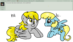 Size: 1005x581 | Tagged: safe, artist:xxdashfillyartistxx, derpy hooves, sassaflash, hi, ms paint, text