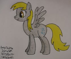 Size: 977x818 | Tagged: safe, artist:thejps1997, derpy hooves, pegasus, pony, female, mare, solo, traditional art