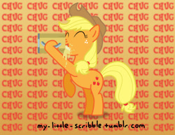 Size: 792x612 | Tagged: safe, artist:scribble, applejack, earth pony, pony, 30 minute art challenge, cider, female, mare