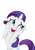 Size: 2828x4000 | Tagged: safe, artist:drpancakees, rarity, pony, unicorn, simple background, solo, squishy, swoon, transparent background, vector