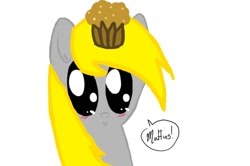 Size: 800x530 | Tagged: safe, artist:amberpaw98, derpy hooves, pegasus, pony, female, mare, muffin, solo