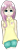 Size: 309x776 | Tagged: safe, artist:aiieve, fluttershy, clothes, female, humanized, pink hair, solo