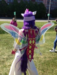 Size: 540x720 | Tagged: safe, artist:m-hydra, rarity, human, sonic rainboom (episode), cosplay, glimmer wings, irl, irl human, photo, rule 63, wings