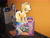 Size: 2592x1944 | Tagged: safe, derpibooru import, applejack, fluttershy, pinkie pie, rainbow dash, rarity, spike, twilight sparkle, twilight sparkle (alicorn), alicorn, dragon, earth pony, pegasus, pony, unicorn, my little pony: the movie, apple, cardboard, cinema, german, promotional art