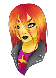 Size: 809x1125 | Tagged: safe, artist:shoootingstars, sunset shimmer, equestria girls, alternate hairstyle, solo