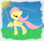 Size: 2198x2072 | Tagged: safe, artist:kas-the-cat, fluttershy, pegasus, pony, female, mare, pink mane, solo, yellow coat