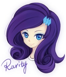 Size: 700x810 | Tagged: safe, artist:lyra-kotto, rarity, clothes, female, humanized, solo