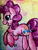 Size: 1108x1447 | Tagged: safe, artist:iroxykun, pinkie pie, earth pony, pony, chest fluff, pastels, rainbow