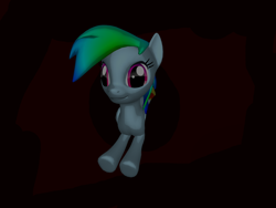 Size: 2000x1500 | Tagged: safe, artist:levisthekewlpony, derpibooru import, rainbow dash, pegasus, pony, 3d, hole, solo