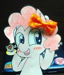 Size: 376x446 | Tagged: safe, artist:danadyu, pinkie pie, earth pony, pony, cute, daaaaaaaaaaaw, jumped-out-pinkieanswers