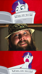 Size: 952x1672 | Tagged: safe, artist:phenomdashx4, rarity, pony, unicorn, exploitable meme, i'll destroy her, meme, newspaper meme, nxt, wwe, wyatt family