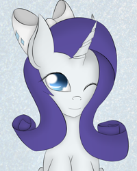 Size: 800x1000 | Tagged: safe, artist:glittersonyourface, rarity, pony, unicorn, female, horn, mare, solo, white coat