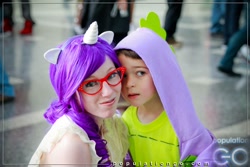 Size: 900x600 | Tagged: safe, rarity, spike, human, cosplay, irl, irl human, photo